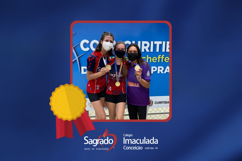 Educandas do Colégio Imaculada Conceição conquistam medalha de ouro na Copa Emanuel Scheffer de Vôlei de Praia