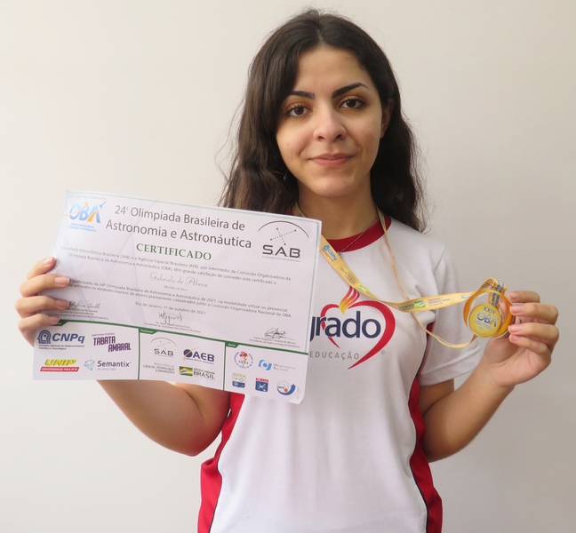 Educandos do SAGRADO PG recebem medalhas e certificados pelo excelente resultado na Olimpíada Brasileira de Astronomia e Astronáutica