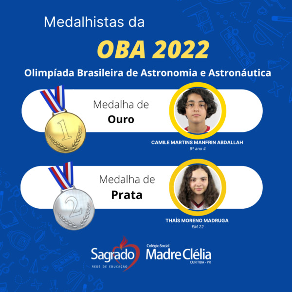 Destaques na Olimpíada Brasileira de Astronomia e Astronáutica - OBA 2022