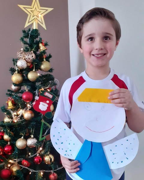 SAGRADO - Rede de Educação | #SagradoEmCasa - Crianças do Infantil   aprendem sobre o Natal e confeccionam Presépio e Anjo Gabriel